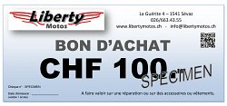 Liberty Motos - Bon cadeau